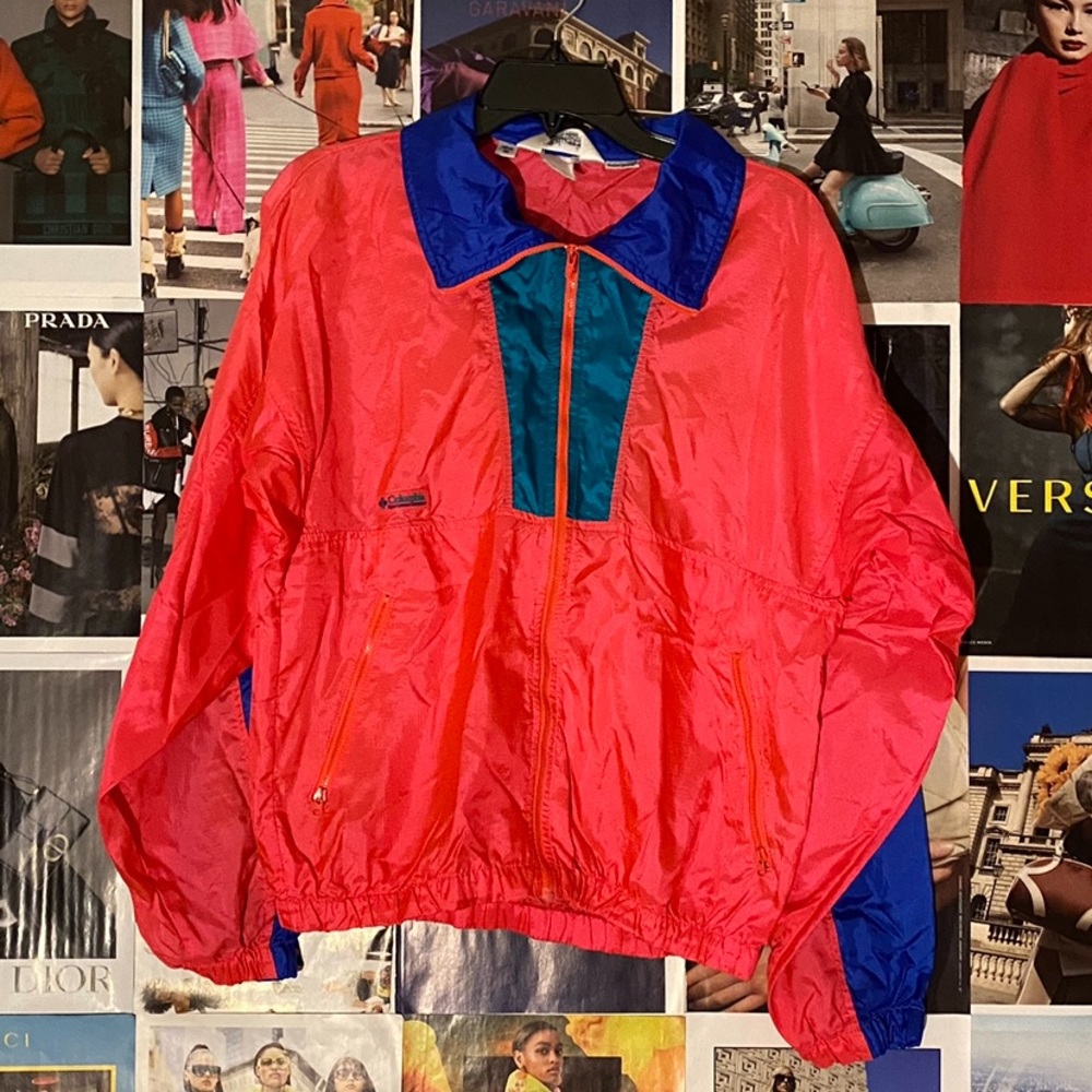 columbia colorblock windbreaker